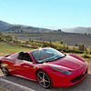 Mit einem Ferrari 488 spider auf Panoramawegen unterwegs <br>© Kulturtouristik (Lieferant)