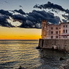 Triest: Abendstimmung am Castello di Miramare <br>© Wikimedia Commons (Gianpiero Decorti [CC-BY-SA-4.0])