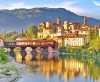 Bassano del Grappa mit Ponte degli Alpini <br>© Wikimedia Commons (Museshare CC-BY-SA-3.0)